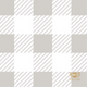 Byron & Yorke Silver Gingham Dinner Napkin 3ply 20x20cm 20pk