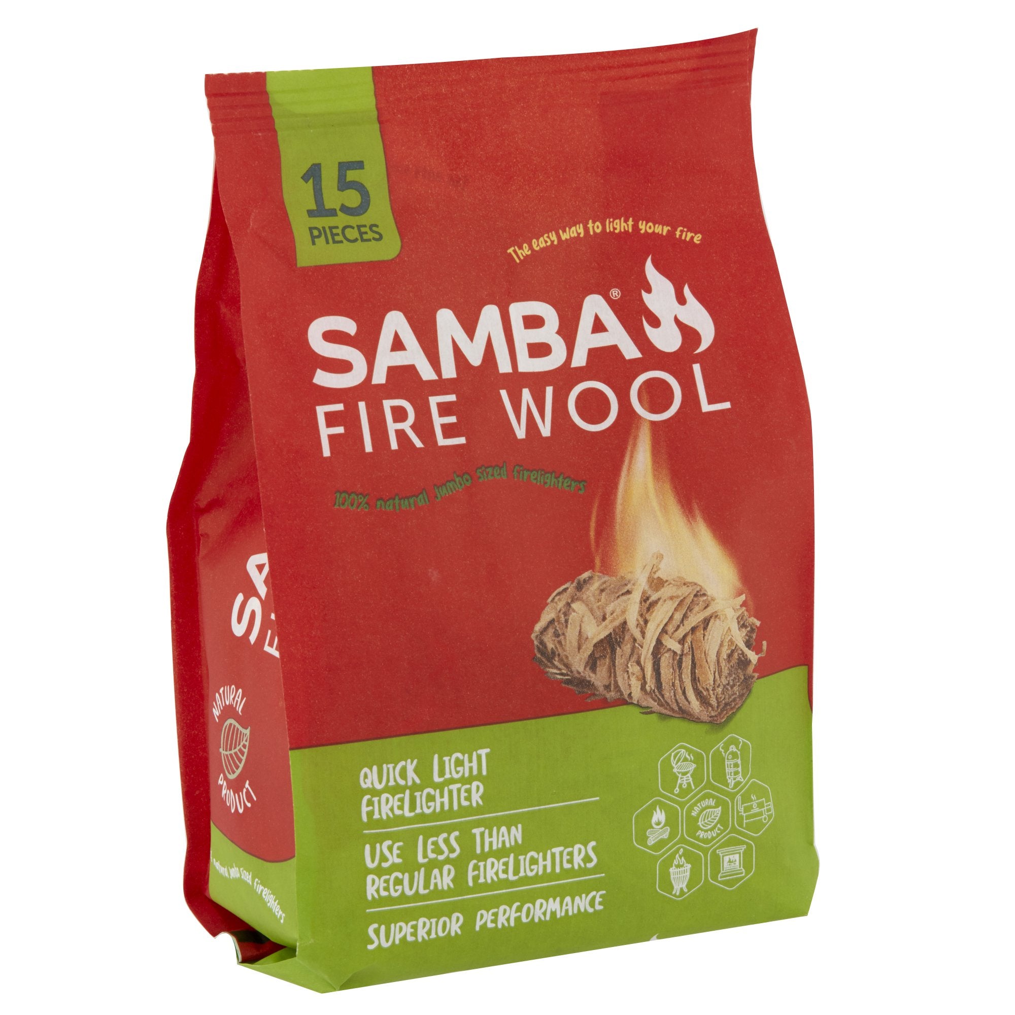 Samba Fire Wool 15pk