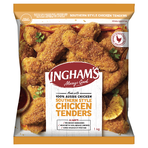 Inghams Chicken Breast Tenders Southern Style 1kg