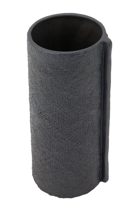 Zakkia Burlap Vase Black Small