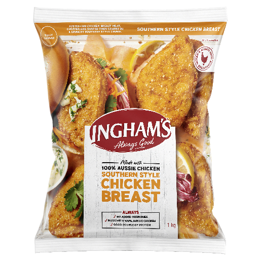 Inghams Southern Style Chicken Breast 1kg