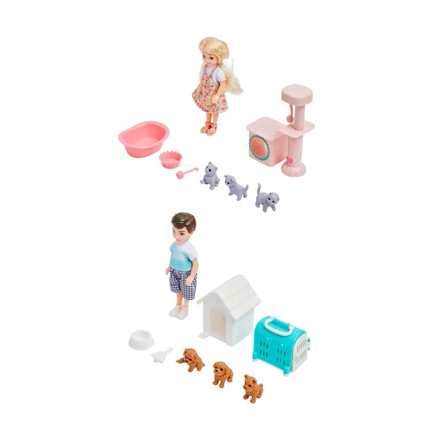 Pet Care Mini Doll Playset Assorted 8 piece