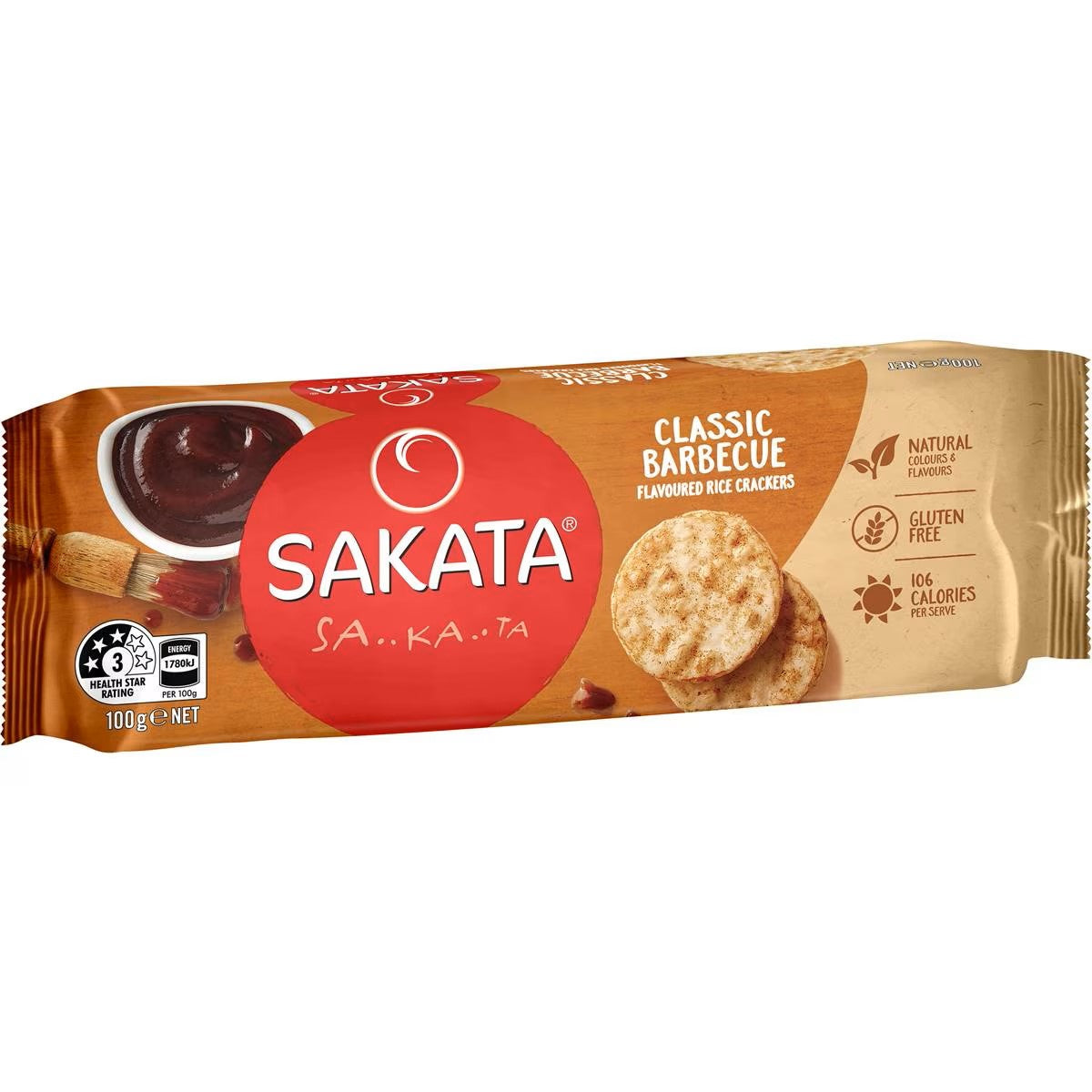 Sakata Classic Barecue Rice Cracker 100g