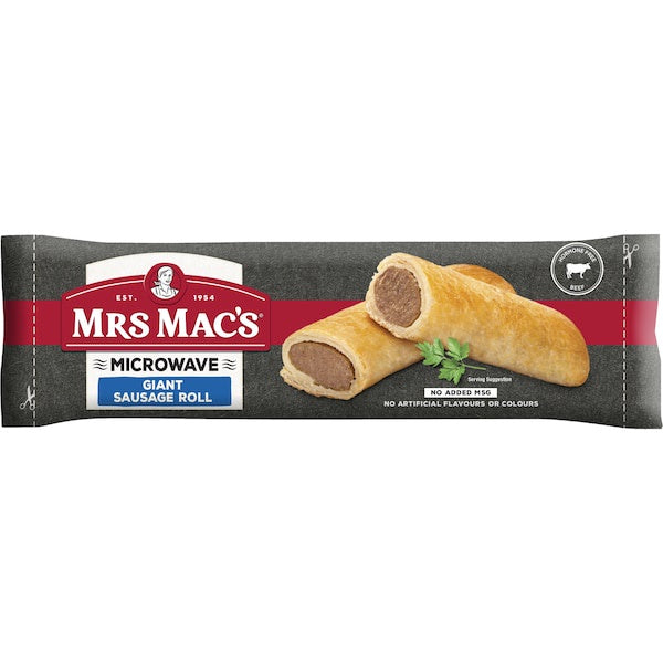 Mrs Macs Giant Sausage Roll Heat In Bag 175g