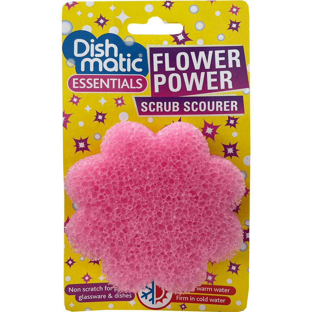 Dishmatic Essentials Flower Power Scrub Scourer 1pk