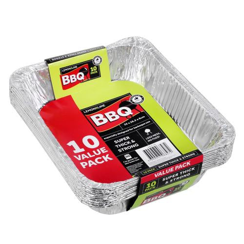 Lemon & Lime BBQ Foil Tray 32x26.5x6cm 10pk