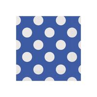 Luncheon Napkins 2ply Dots Royal Blue 33x33cm 16pk