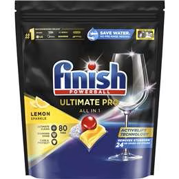 Finish Ultimate Pro Lemon Sparkle Dishwasher Tablets 80pk