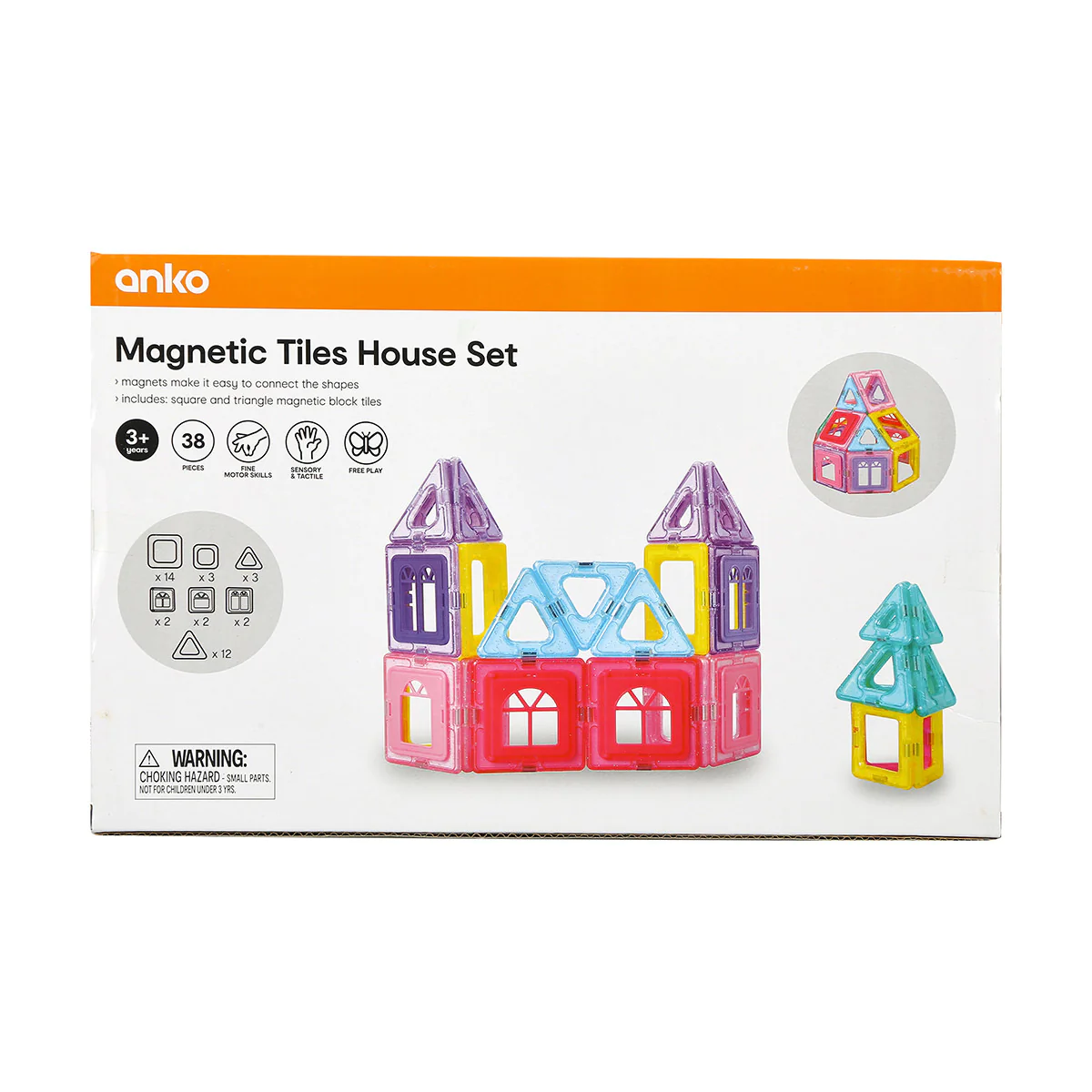 Magnetic Tiles House Set 38 pieces