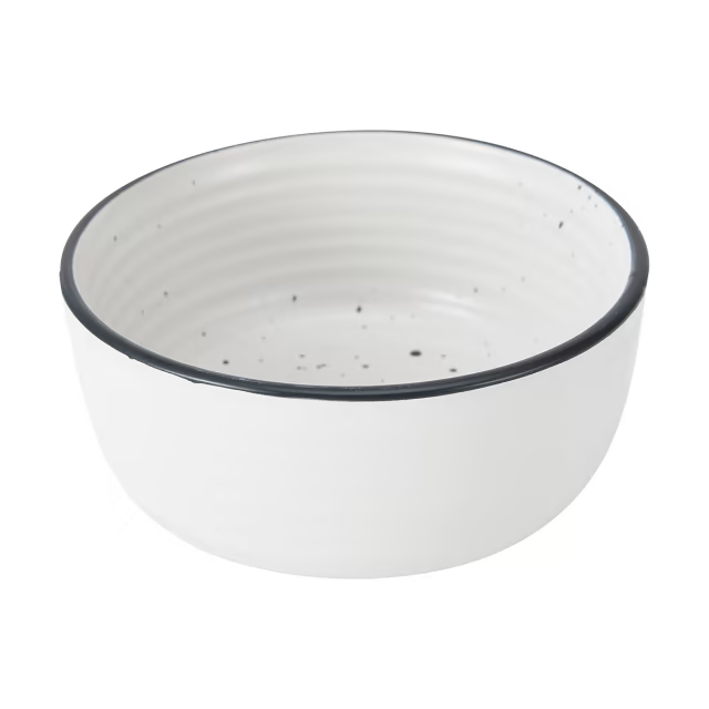 Black & White Ripple Speckled Bowl Small