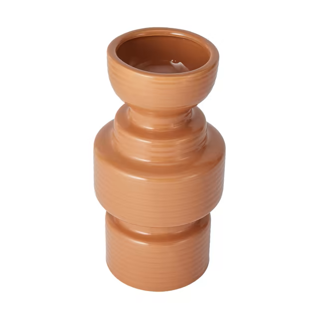 Stacked Ceramic Ripple Tuscan Vase 23cm