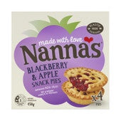 Nannas Frozen Blackberry & Apple Pies 450g 4pk