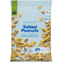 Woolworths Salted Peanuts 375g