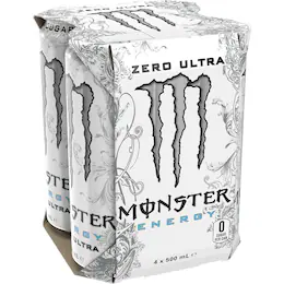 Monster Energy Ultra Multipack Cans 500ml 4pk