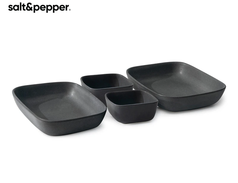 S&P Major Serving Set Black 4pc