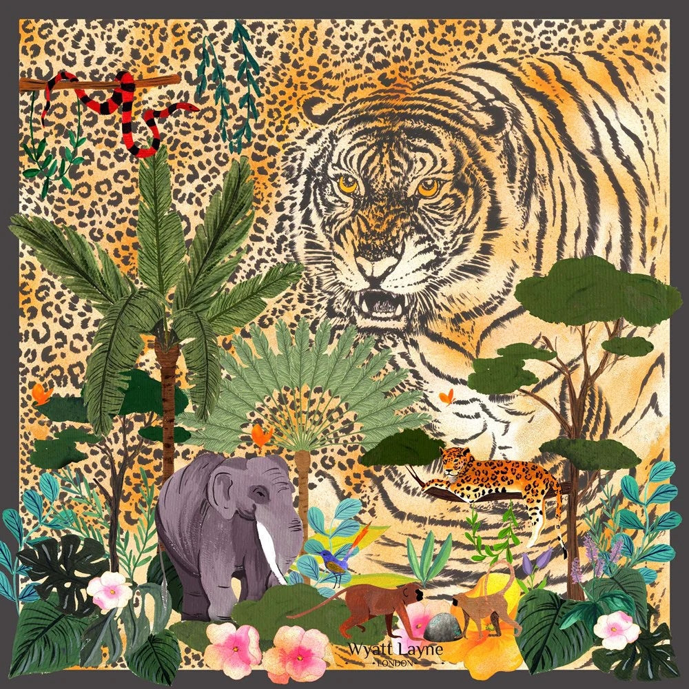 Jungle Scrapbook 90x90cm