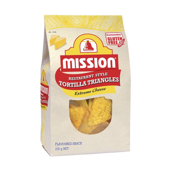 Mission Extreme Cheese Corn Chips 230g