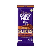 Cadbury Dairy Milk Slices Peanut Caramel Chocolate Block 170g