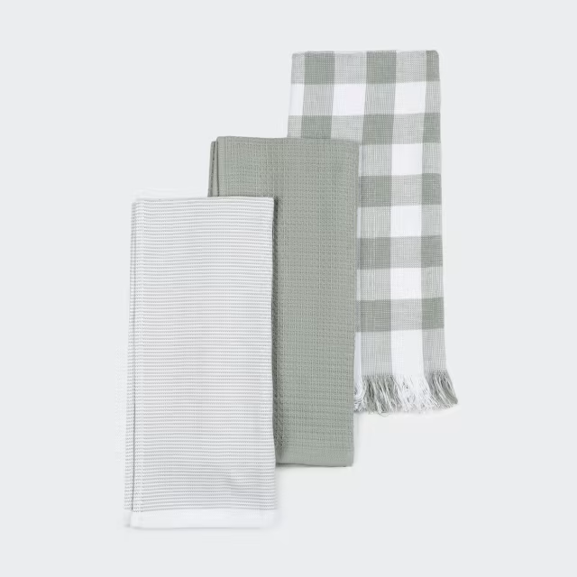 Classic Tea Towel Sage Green Assorted ea