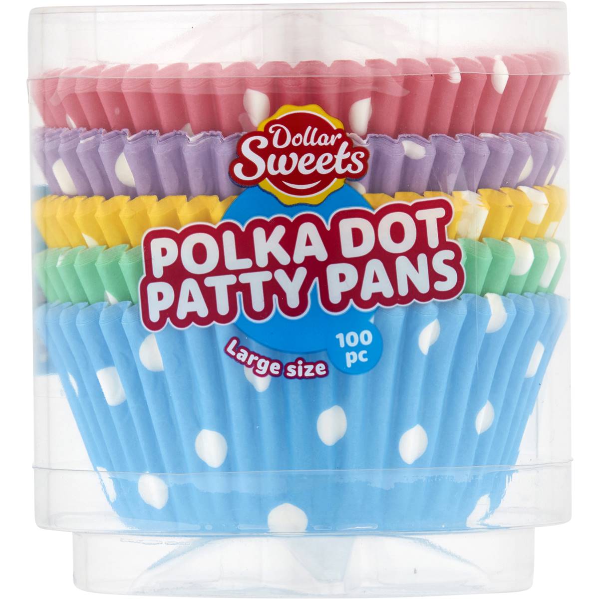 Bake & Create Patty Pans Polka Dot 100pc