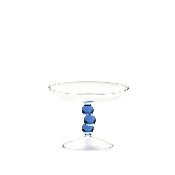 Bulle Coloured Glass Tray Blue