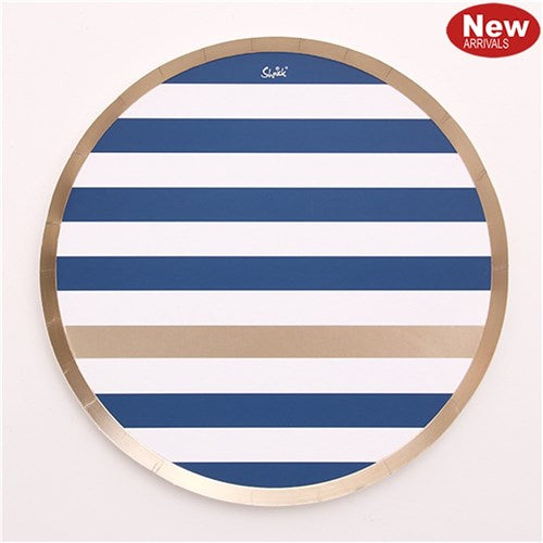 Oceana Paper Plates Cosmo Navy 18cm 12pk