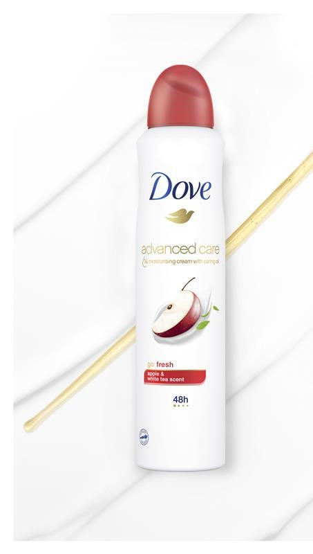 Dove Advanced Care Antiperspirant Aerosol Apple & White Tea Mcgrath 220ml