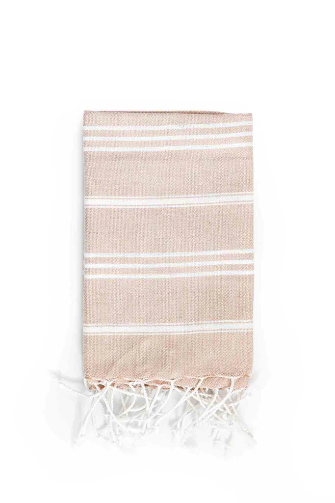 Miss April Classic Turkish Cotton Hand Towel Beige