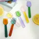 Coloured Glass Scoop Spoon Assorted 9cm ea