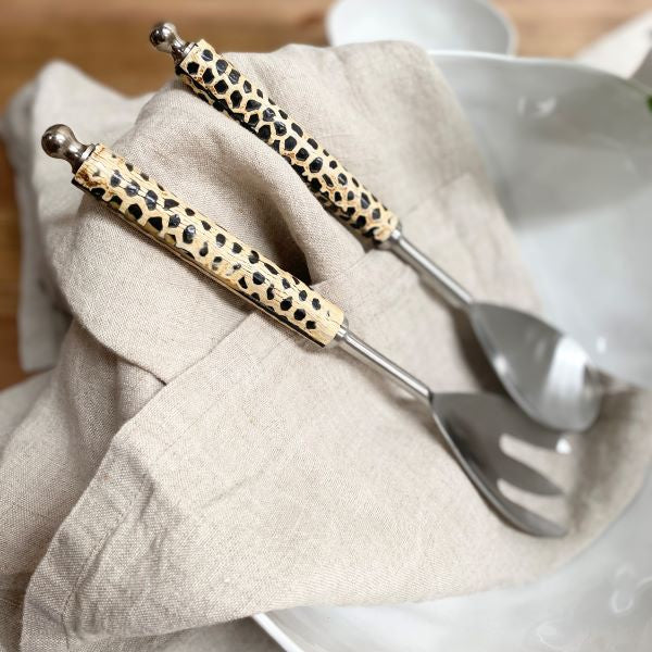 Ivory House Ocelot Salad Servers