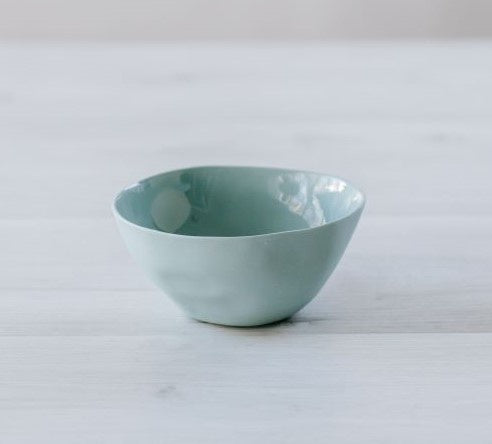 Flax Fruit Bowl Duck Egg 12cm