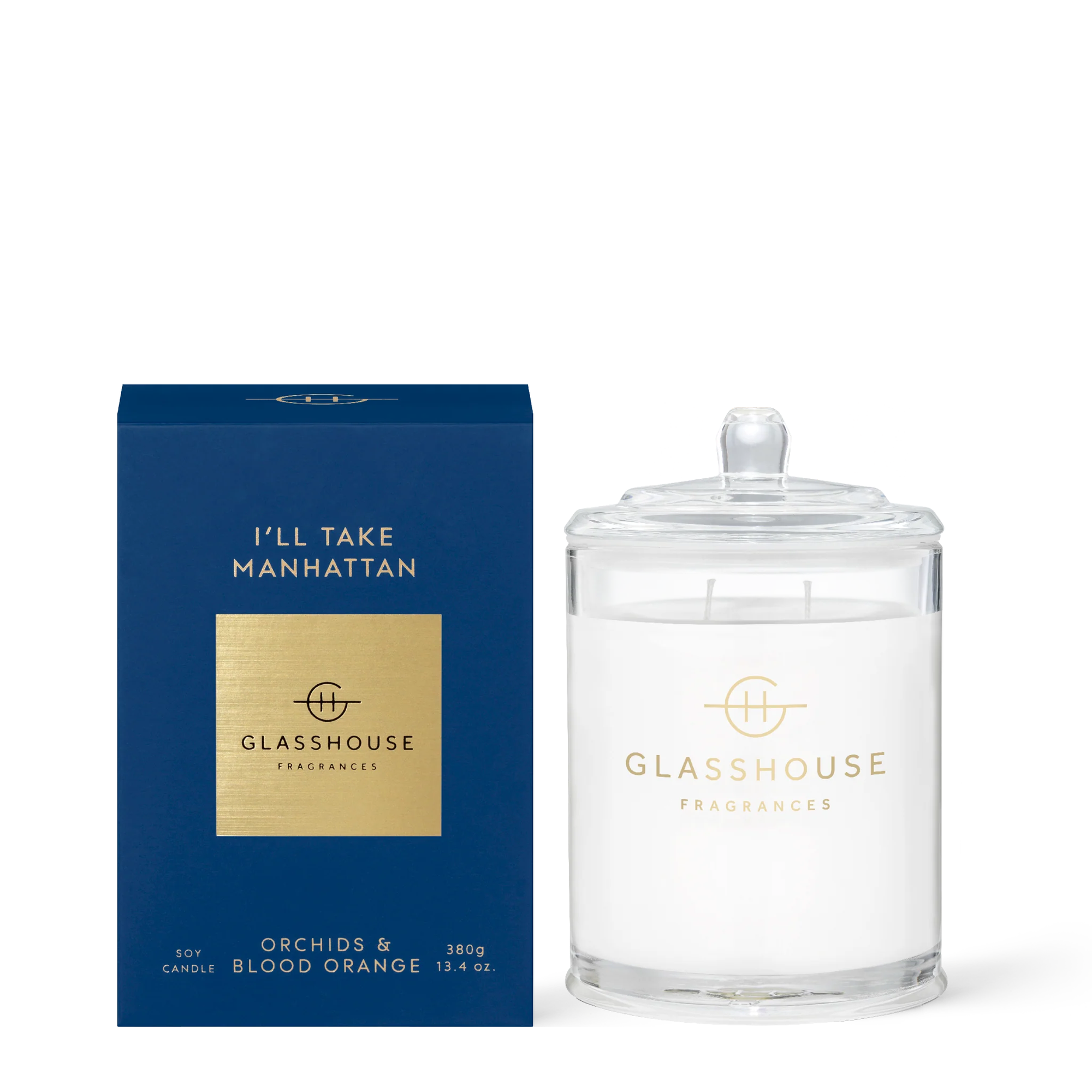 Glasshouse Candle I'll Take Manhattan Orchids & Blood Orange 380g