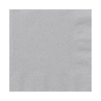 Luncheon Napkins 2ply Silver 33x33cm 50pk