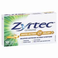 Zyrtec Liquid Capsules 10pk