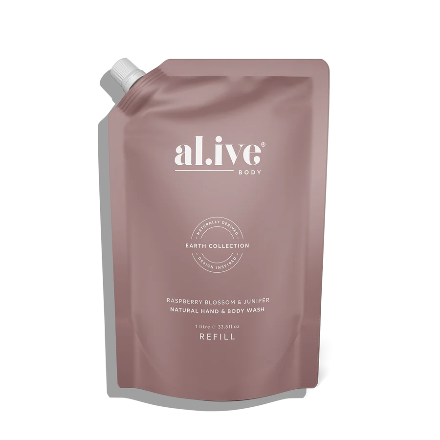 Al.ive Hand & Body Wash Refill Raspberry Blossom & Juniper 1L