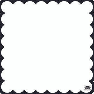 Byron & Yorke Scallop Placemat Black & White 30pk
