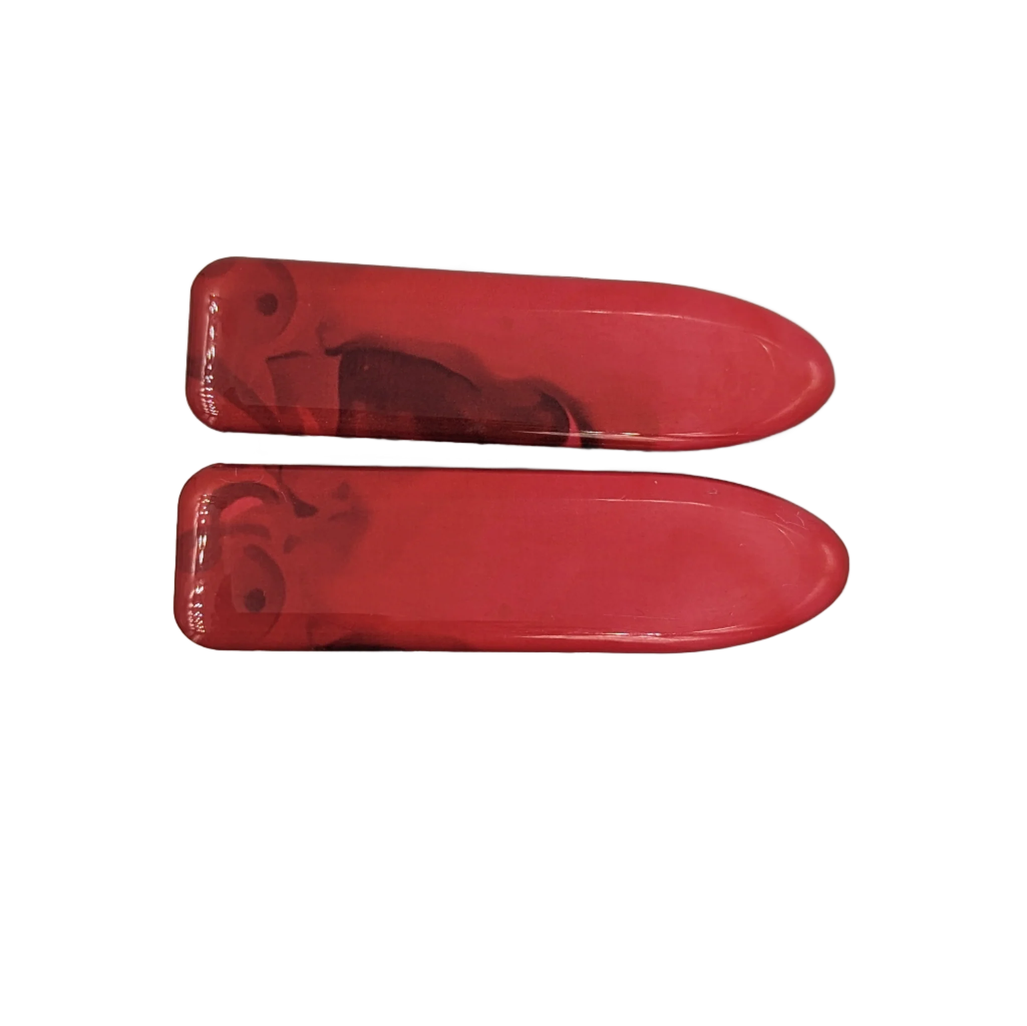 Sarah Resin Clips Red