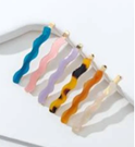 Wavy Design Bobby Pin Multicoloured 6pc