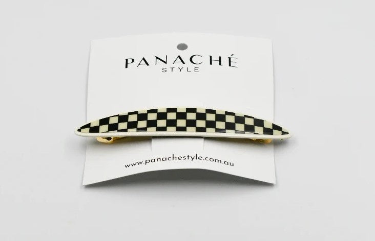 Maya Barrette Black & White Checker