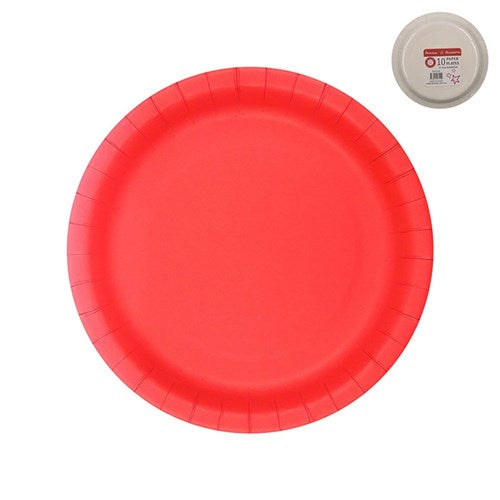 Oceana Paper Plates Cherry 18cm 10pk