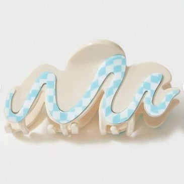 Mosaic Ripple Hair Claw Clip