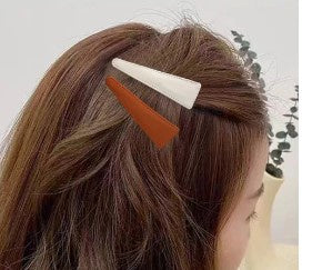 Geometric Triangular Hair Clip 2pc