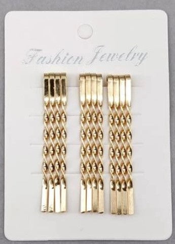 Twist Bobby Pin Gold 12pc