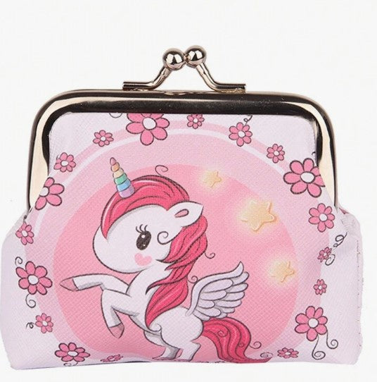 Floral & Unicorn Pattern Mini Purse Assorted