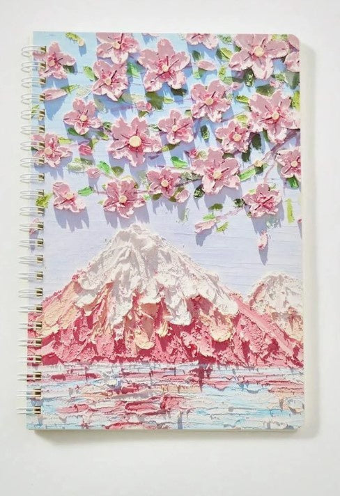 Flower Print Spiral Notebook