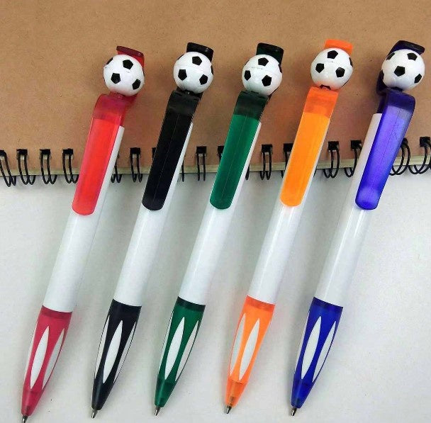 Cute Soccer Ball Shaped Ballpoint Pens Assorted ea