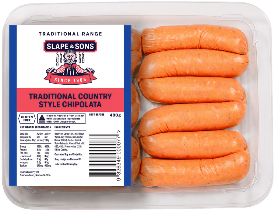 Traditional Country Style Chipolata 480g