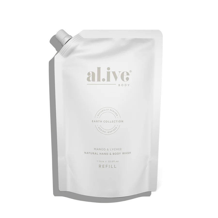 Al.ive Hand & Body Wash Refill Mango & Lychee 1L