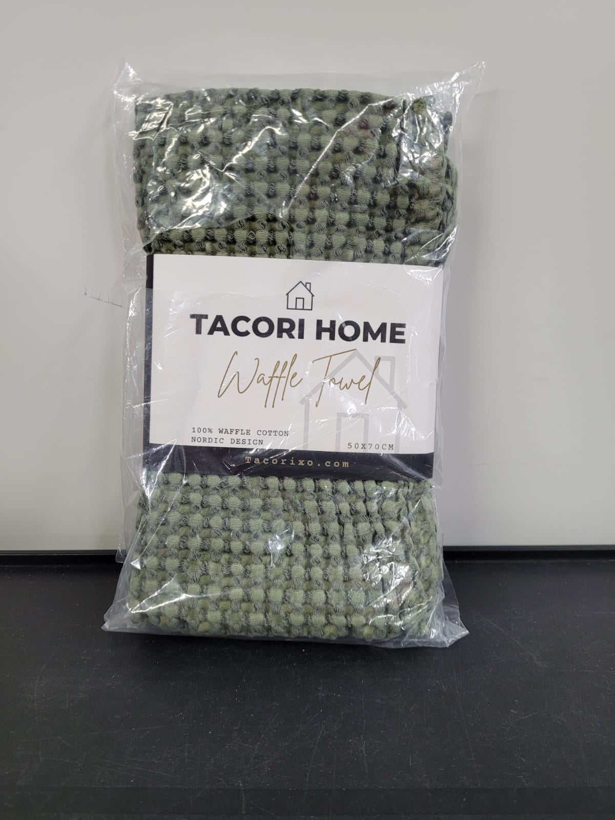 Tacori Home Waffle Towel Olive 50x70cm
