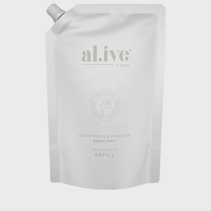 Al.ive Bench Spray Refill Lemon Myrtle & Honeydew 900ml